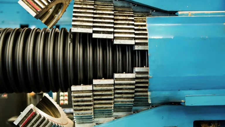 TDR ULTRA dual-wall HDPE corrugated pipe ready for storm drainage installation