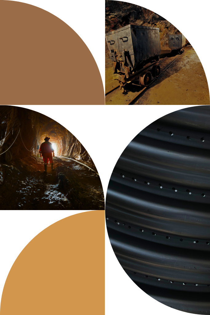 Heavy-duty HDPE pipe for mining drainage and slurry transport in open pit and underground operations — TDR Pipe
