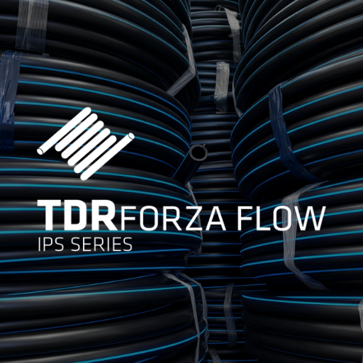 HDPE pressure pipes TDR Forza Flow IPS smooth wall pipe