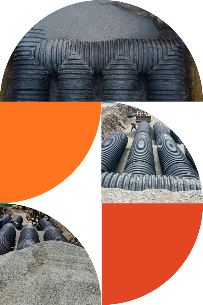 Underground HDPE detention system for stormwater retention and water management — TDR Pipe