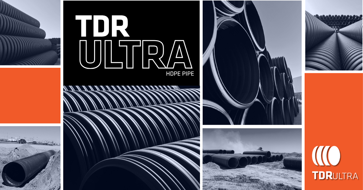 TDR Ultra HDPE pipe for storm drain — product lineup and field installation
