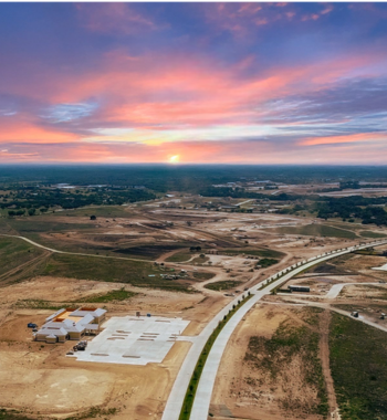 TDR PRO polypropylene storm drain pipe (24–48 in) in trench at Kelly Ranch Development, Aledo, TX