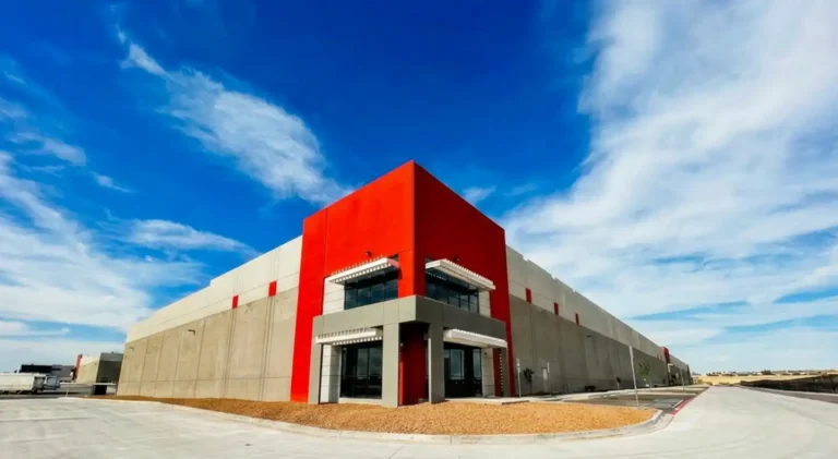 Corrugated HDPE pipe El Paso — TDR ULTRA 12–60 in dual-wall pipe being installed at Constellation Trade Center, El Paso, Texas