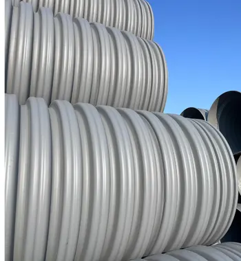 Corrugated polypropylene pipe Crosby — TDR PRO PP storm pipe with gasketed joints set near amenity corridors at Synova, Crosby, TX