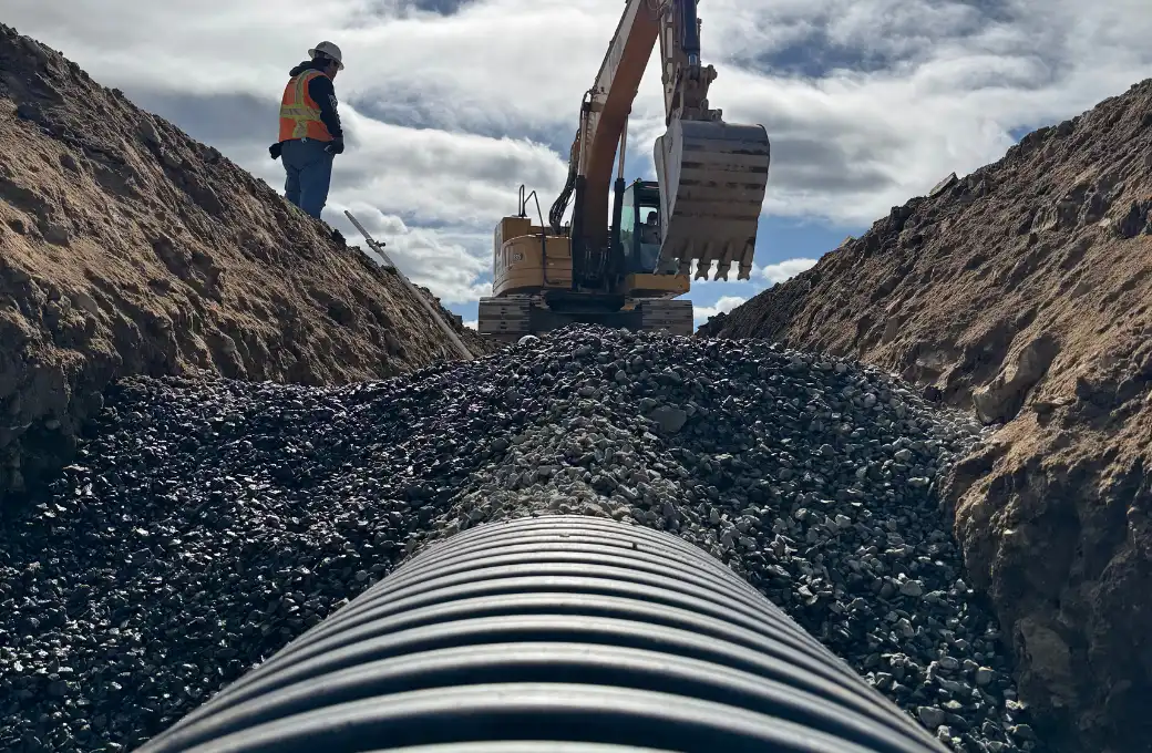 TDR ULTRA large-diameter corrugated HDPE pipe in Texas