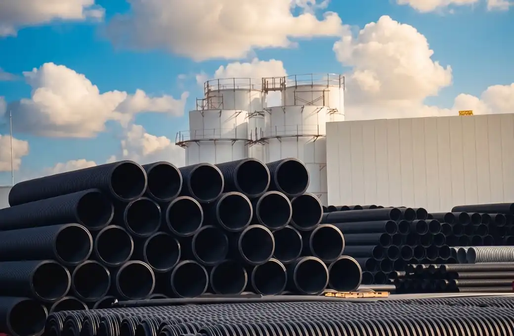 TDR ULTRA HDPE storm drain pipe installation in Texas
