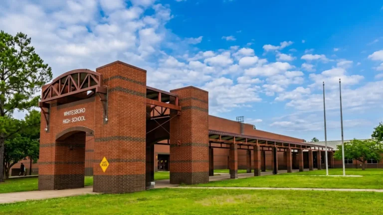 School campus drainage Whitesboro — TDR ULTRA 6–60 in corrugated HDPE pipe being installed at Whitesboro High School, Whitesboro, Texas