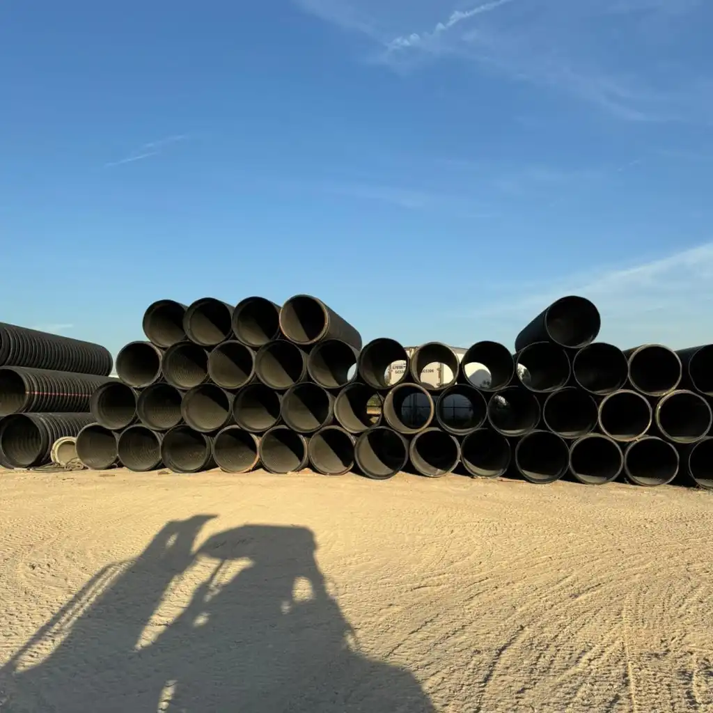 Commercial corridor drainage El Paso — TDR ULTRA HDPE collector and trunk lines set within restricted trench widths on Pellicano Dr, El Paso, TX
