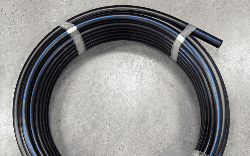 TDR Forza Flow HDPE pipe installed as a municipal potable water service connection