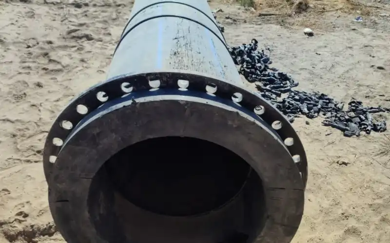 TDR FORZA HDPE pressure pipe with flange connection for water distribution systems