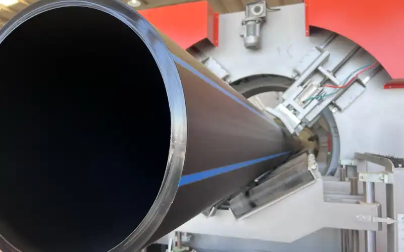 TDR FORZA HDPE pressure pipe manufacturing process with precision extrusion technology