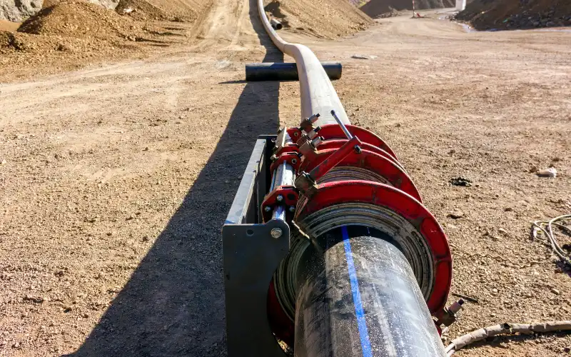 Heat fusion welding of TDR FORZA HDPE pressure pipe creating permanent leak-proof joints